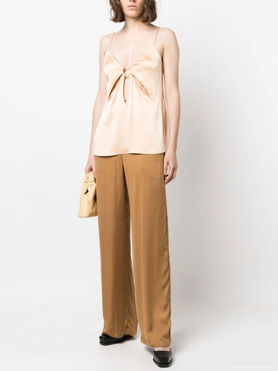 Affordable satin ruched Women vest Stella McCartney 0709